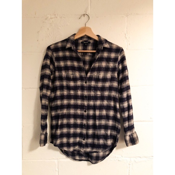 Madewell oversized boy shirt in Andover plaid - Picture 4 of 6
